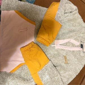 Hooey pullover Sherpa Fleece Jacket with Yellow Accents